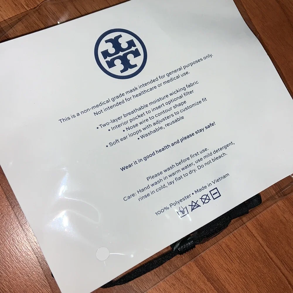 NWT Tory Burch Face Mask